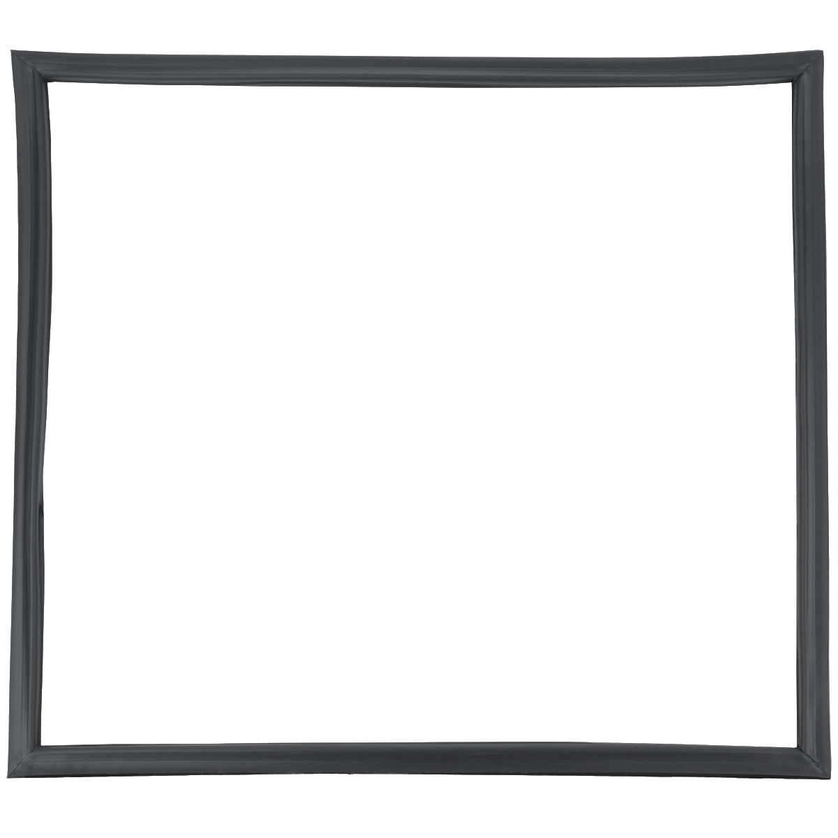 A simple, empty rectangular black picture frame with slightly uneven edges, set against a white background. Like a Door Gasket from Empura Refrigeration, its blank center emphasizes clean lines and versatile functionality.