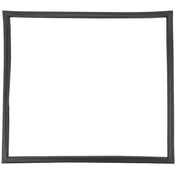 A simple, empty rectangular black picture frame with slightly uneven edges, set against a white background. Like a Door Gasket from Empura Refrigeration, its blank center emphasizes clean lines and versatile functionality.