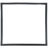 A simple, empty rectangular black frame—reminiscent of a Door Gasket from Empura Refrigeration E-KPP67—is displayed against a plain white background. Slightly uneven edges and no decoration emphasize its minimalist design.