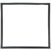 A simple, empty rectangular black frame—reminiscent of a Door Gasket from Empura Refrigeration E-KPP67—is displayed against a plain white background. Slightly uneven edges and no decoration emphasize its minimalist design.