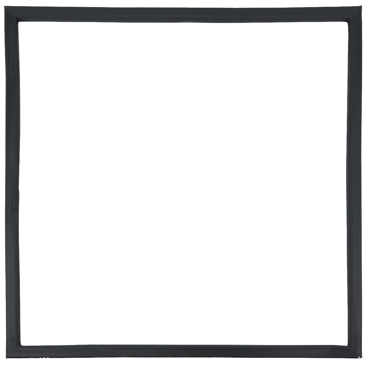 A simple, hand-drawn black square frame with uneven, slightly wavy edges on a white background. The interior is empty, much like the outline of an Empura Refrigeration E-KUC27 Door Gasket, showing only clean white space.