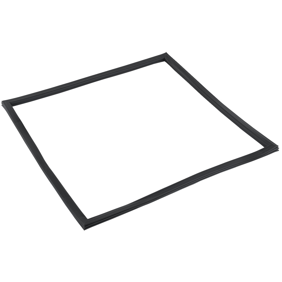 A thin, black, irregular square outline—resembling a hand-drawn Door Gasket from an Empura Refrigeration E-KUC27 unit—appears on a white background. The lines vary in thickness and the corners are angled but not sharply defined.