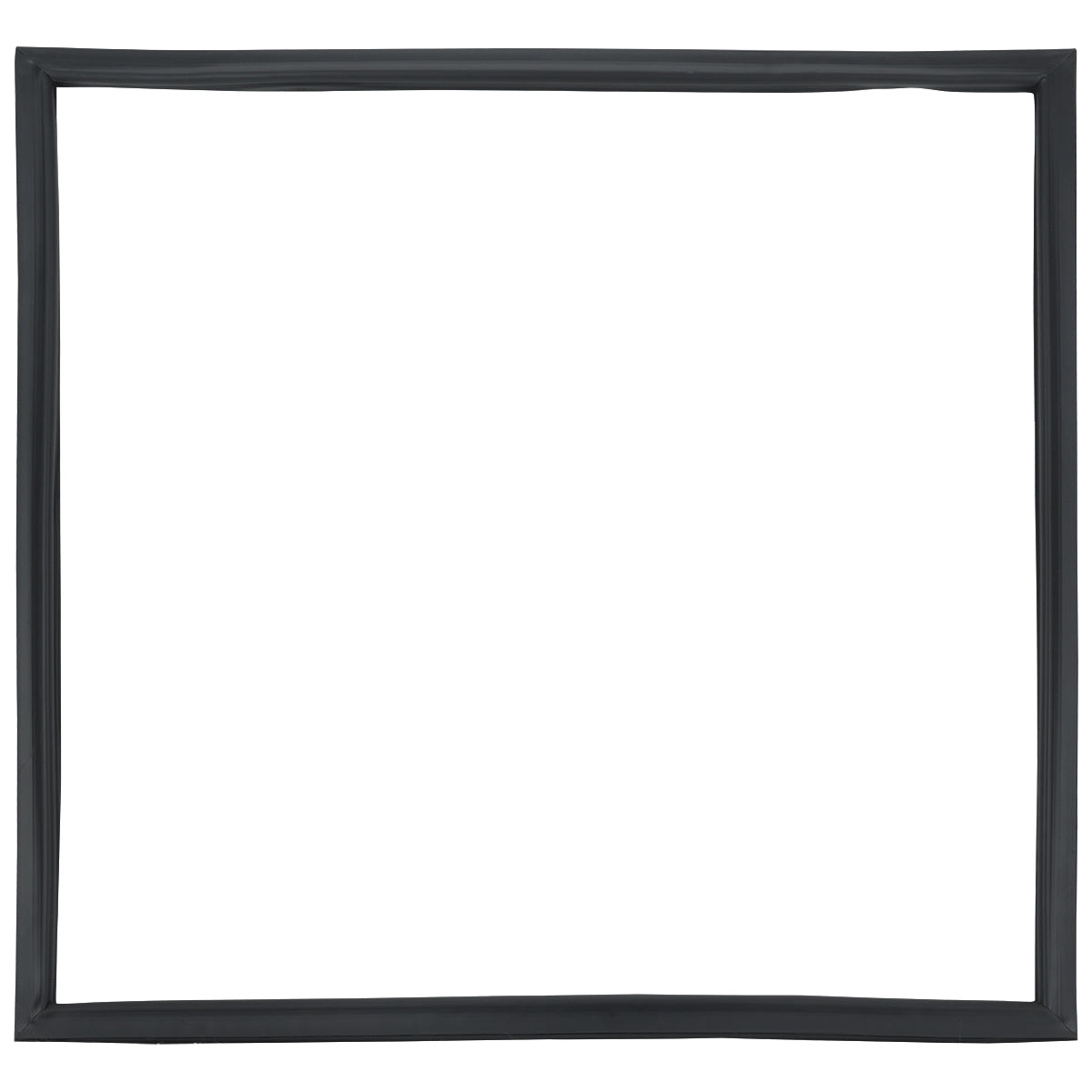 A simple, empty black rectangular picture frame with slightly uneven edges, centered on a plain white background—much like the clean design of an Empura Refrigeration E-KSP60 Door Gasket, it features no visible decorations or contents inside.