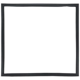 A simple, empty black rectangular picture frame with slightly uneven edges, centered on a plain white background—much like the clean design of an Empura Refrigeration E-KSP60 Door Gasket, it features no visible decorations or contents inside.