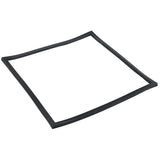 A square, thin, black rubber Door Gasket lies flat on a white background. This E-KSP60 gasket appears flexible with clean edges and rounded corners, designed for sealing surfaces in applications like Empura Refrigeration units.