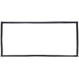 A simple rectangular black frame with slightly uneven, hand-drawn lines. The inside of the frame is empty and white, reminiscent of a door gasket used in Empura Refrigeration, making the border stand out against the background.