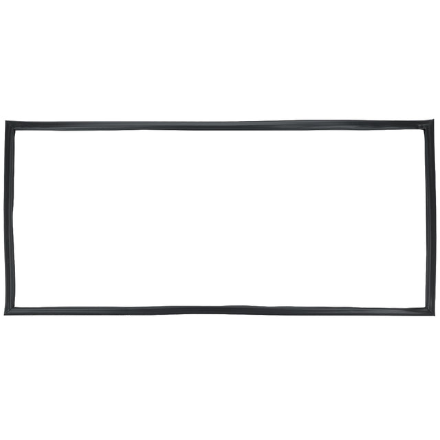 A simple rectangular black frame with slightly uneven, hand-drawn lines. The inside of the frame is empty and white, reminiscent of a door gasket used in Empura Refrigeration, making the border stand out against the background.