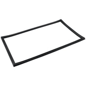 A thin, black, rectangular Door Gasket (E-KDD3-1) lies flat on a white background. The gasket has smooth edges and a uniform width, resembling a picture frame—ideal for Empura Refrigeration units.