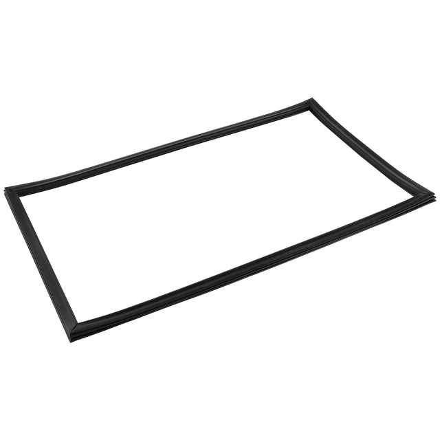 A thin, black, rectangular Door Gasket (E-KDD3-1) lies flat on a white background. The gasket has smooth edges and a uniform width, resembling a picture frame—ideal for Empura Refrigeration units.