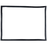 A simple, empty rectangular black frame with slightly uneven edges is centered on a plain white background, resembling a hand-drawn door gasket like those used in Empura Refrigeration. There is nothing inside or outside the frame.