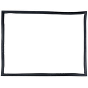 A simple, empty rectangular black frame with slightly uneven edges is centered on a plain white background, resembling a hand-drawn door gasket like those used in Empura Refrigeration. There is nothing inside or outside the frame.
