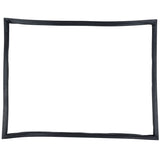 A simple, empty rectangular black frame with slightly wavy edges is shown centered on a white background, resembling a classic Door Gasket used in Empura Refrigeration and other Empura Parts. The interior remains blank without any visible decoration.