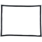 A simple, empty rectangular black frame with slightly wavy edges is shown centered on a white background, resembling a classic Door Gasket used in Empura Refrigeration and other Empura Parts. The interior remains blank without any visible decoration.