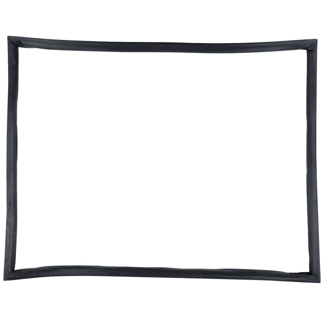 A simple, empty rectangular black frame with slightly wavy edges is shown centered on a white background, resembling a classic Door Gasket used in Empura Refrigeration and other Empura Parts. The interior remains blank without any visible decoration.