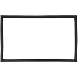 A rectangular, black picture frame with a simple, smooth design sits on a plain white background—its crisp edges reminiscent of an Empura Refrigeration Door Gasket like the E-KBB72-3G-24, highlighting the beauty of clean lines and empty space.