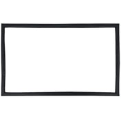 A rectangular, black picture frame with a simple, smooth design sits on a plain white background—its crisp edges reminiscent of an Empura Refrigeration Door Gasket like the E-KBB72-3G-24, highlighting the beauty of clean lines and empty space.
