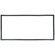 A thin, black, rectangular frame with slightly uneven edges—resembling a Door Gasket from Empura Refrigeration—is centered on a plain white background. The frame is unadorned and encloses a large empty white space.
