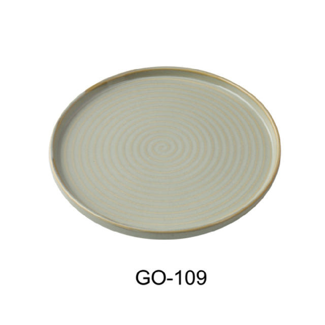 Yanco GO-109 Golden Coast Dinner Plate 9" Dia. X 5/8"H Porcelain