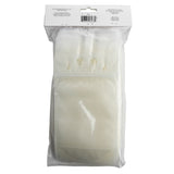 A sealed, clear plastic package contains several transparent, resealable polyethylene bags. The 16 oz. To-Go Beverage Pouches are stacked neatly inside, visible through the outer packaging with a white label featuring a barcode and text at the top.