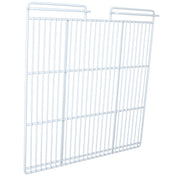 A white metal wire rack with vertical and horizontal bars forming a rectangular grid, this Empura Parts accessory features two raised, parallel handles on top and a small notch or gap at the center of the top edge.