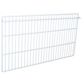 A rectangular white metal wire shelf or panel with evenly spaced bars forms a grid pattern. This lightweight Empura Parts structure is ideal for shelving, storage, or use as a divider. The background is plain white.