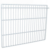 A white wire shelf with a rectangular shape, made of metal rods in a grid pattern, designed as a Right Shelf for Empura Refrigeration. The top bar is thicker and extends slightly beyond the grid on one side. The background is plain white.