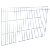 A white metal wire Right Shelf panel with a rectangular shape, featuring evenly spaced vertical and horizontal bars forming a grid pattern. The E-KSP29 panel is photographed against a plain white background.