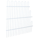A white metal wire rack with four horizontal bars and multiple vertical rods, ideal as a Middle Shelf for Empura Refrigeration. The rods vary in height, forming a stepped pattern with smooth loops on top. The rack is isolated on a white background.
