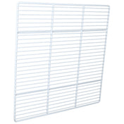 A white metal wire rack or Right Shelf is shown standing upright. The grid consists of evenly spaced horizontal and vertical bars, forming rectangular openings. This clean, simple shelf suits Empura Refrigeration models like E-KBB903B, with no background distractions.