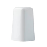 A plain, white, glossy TableCraft melamine object with a rectangular base and slightly rounded edges, narrowing towards the top. It is photographed against a white background with no visible patterns or markings.