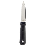 The TableCraft Products PerfectGrip Paring Knife features a short, pointed stainless steel blade and a black textured handle with an oval hole near the base. "10973" is engraved on the blade. Photographed on a white background.