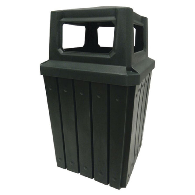 Hubert 78851 - Trash Receptacle, 52 Gallon, 23-1/2" X 23-1/2" X 29"H