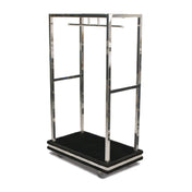 Forbes Industries 2505DB Specialty Luggage Cart 1-1/2” Square Tubular Polished Stainless Steel Superstructure