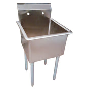 BK Resources BKUS6-1-2421-14 Utility Sink One Compartment 27"W X 24-1/2"D X 41-1/4"H Overall Size