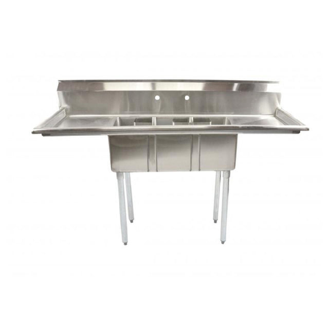 Omcan 39764 (39764) Space Saver Sink (3) 14" Front To Back X 10" Wide X 10" Deep Bowls