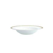 Fortessa RRP-GDAUPH-201 Dauphine Gold Band Rim Soup Plate 9" (23cm) Bone China