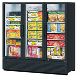 Turbo Air TGF-72SDH-N_BL Super Deluxe Freezer Merchandiser Three-section 62.2 Cu. Ft.