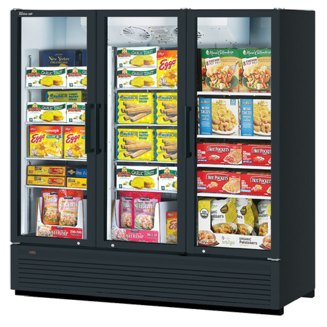 Turbo Air TGF-72SDH-N_BL Super Deluxe Freezer Merchandiser Three-section 62.2 Cu. Ft.
