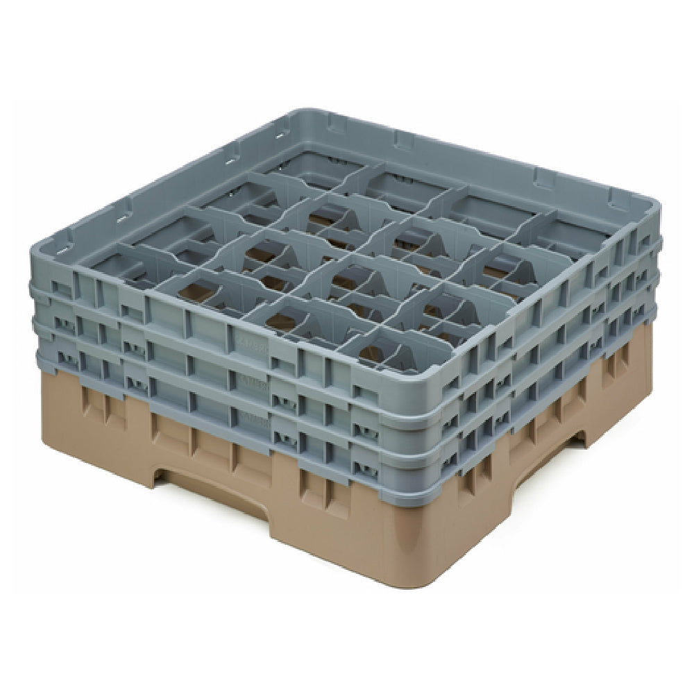 Cambro 16S638184 Camrack® Glass Rack With (3) Soft Gray Extenders Full Size