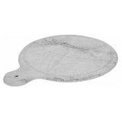 BauscherHepp TMA3125 Carrara Collection Marble Platter 12-1/2" X 10" X 1/2"H