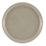 A plain, round Serving Camtray with a slightly raised rim, shown from above against a white background. This NSF-approved fiberglass tray features a smooth, matte finish and no visible patterns or decorations.