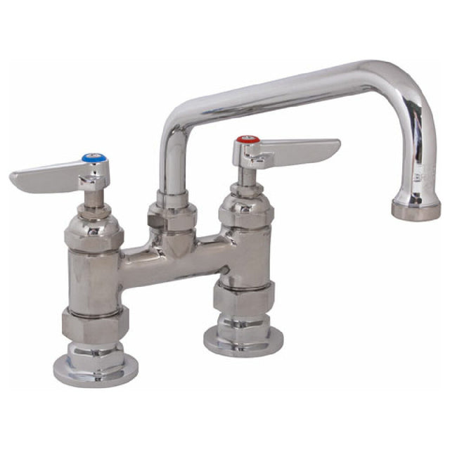T&S Brass 0227 Faucet 4"deck 8"spt Leadfree