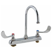 T&S Brass 1142-04 Faucet 8"dk Gsnk Wrstbld Handle