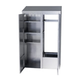 Winholt STCT-HD2450.5H84-MPS-ST-KT - Mop Sink Cabinet, 24"W X 50.5"L X 84"H, Stainless Steel