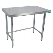 BK Resources CTTOB-4836 Work Table 48"W X 36"D X 34-3/4"H Overall Size 16/304 Stainless Steel Flat Top