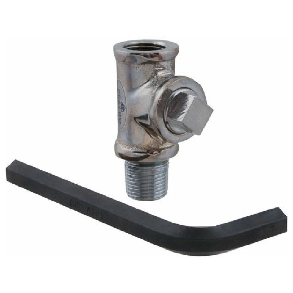 T&S Brass -TEE-RGD Tee Rigid Chrome Leadfree
