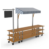 Steelite MGCMLA03BSWW - Bazaar Action Station, 130.0" X 33.0" X 95.5", Modular