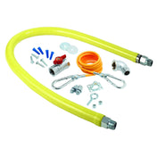 T&S Brass HG-2C-72K Safe-T-Link Gas Connector Kit 1/2" Connection 72" Hose