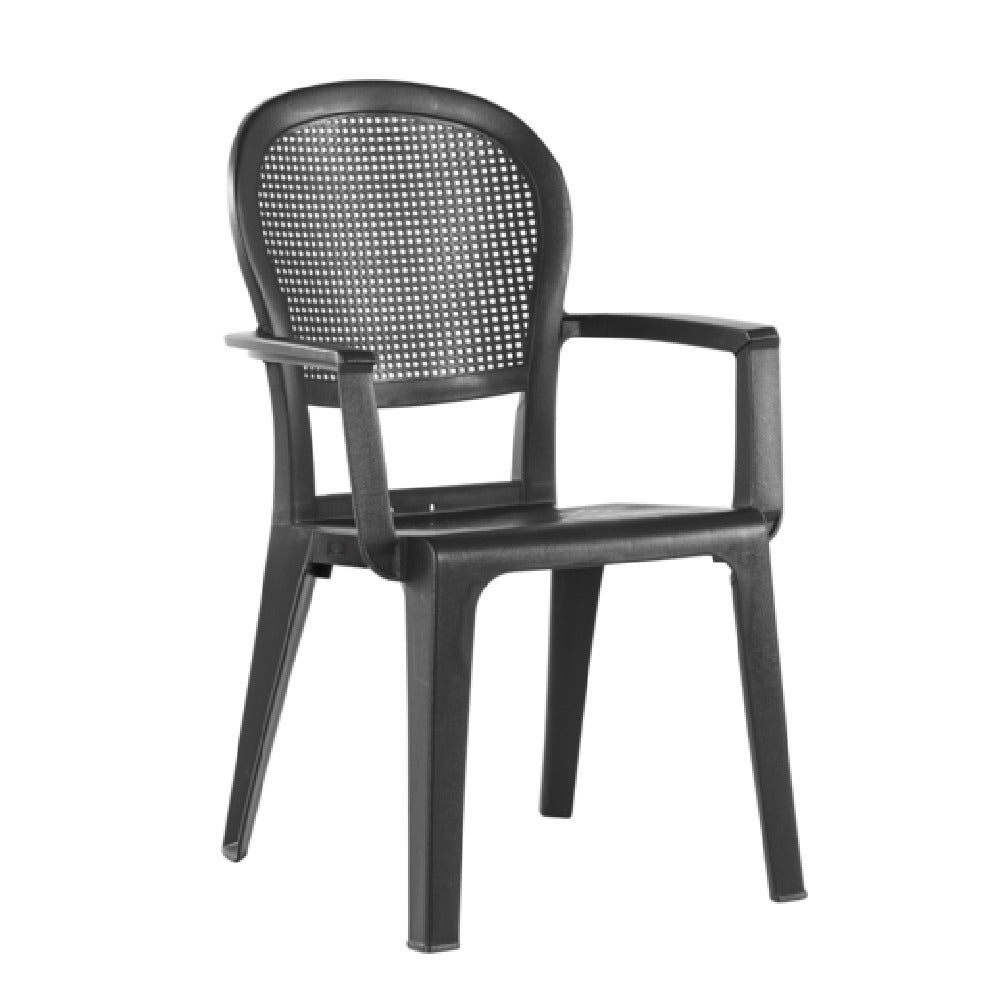 Grosfillex US730017 - Berkeley Highback Armchair, Crafted From Reused Plastic For Commercial Spaces