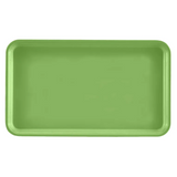 A plain, rectangular Camtray with rounded corners in solid light green, viewed from above against a white background. This high-impact fiberglass tray features a slightly raised edge around its perimeter and is dishwasher safe.